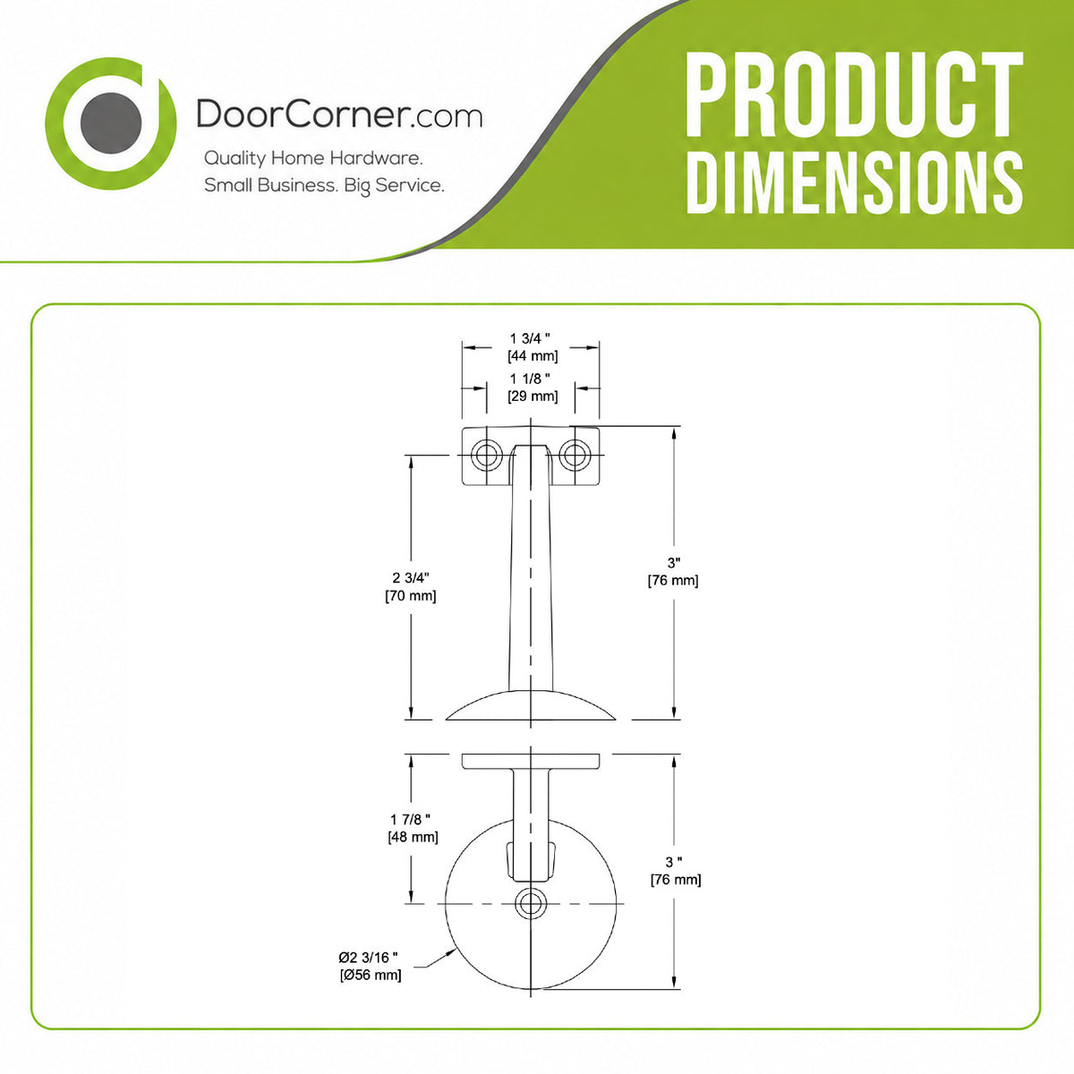 Designers Impressions Flat Black Heavy Duty Handrail Bracket