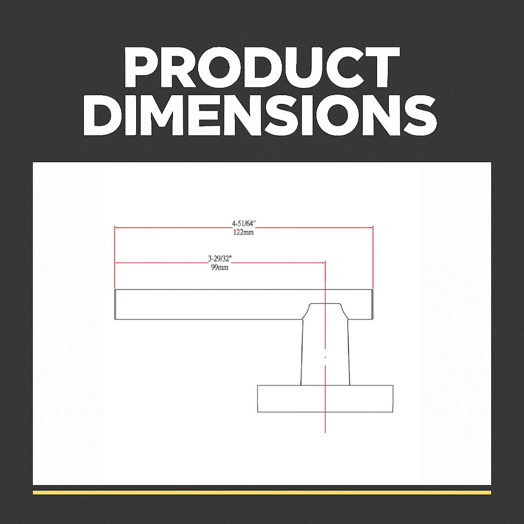 Kain Design Black Dummy Door Lever