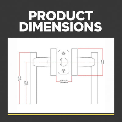 Kain Design Polished Chrome Privacy Door Lever