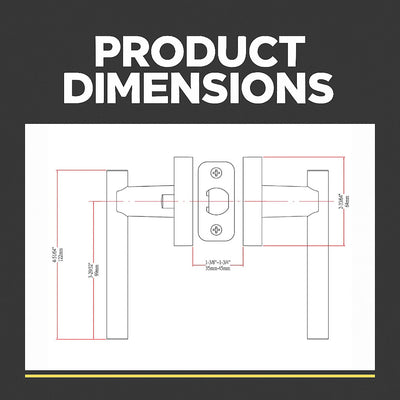 Kain Design Satin Nickel Privacy Door Lever