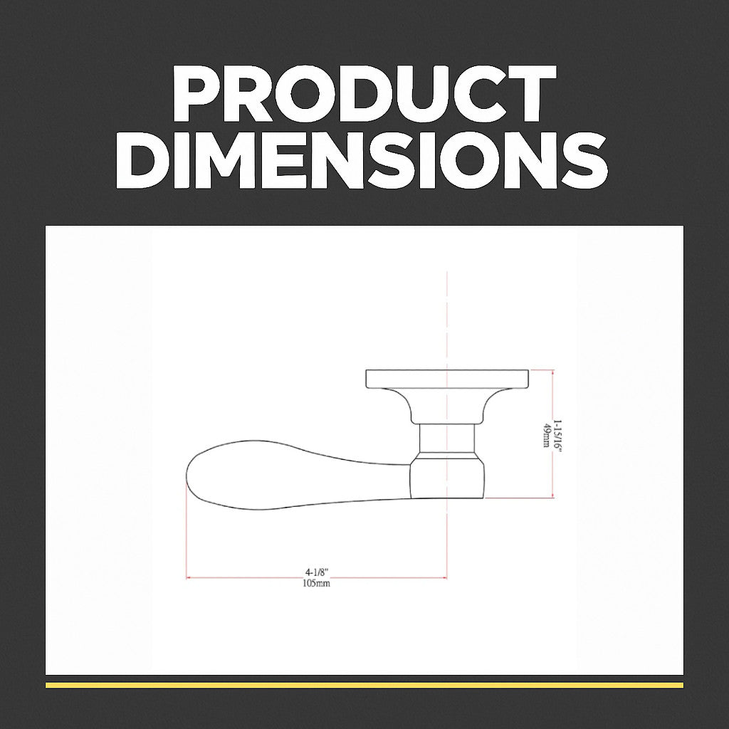 Kingston Dummy Door Lever, Matte Black