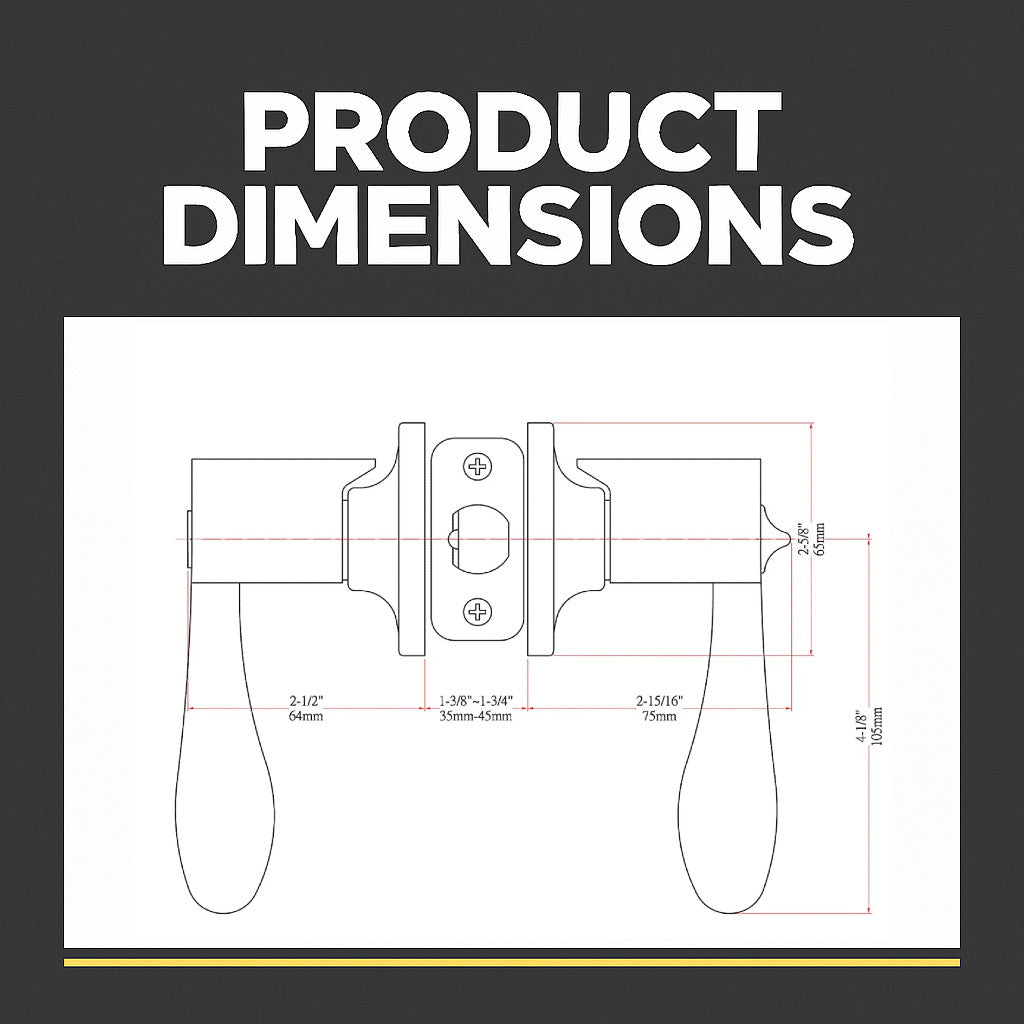 Kingston Entry Door Lever, Matte Black