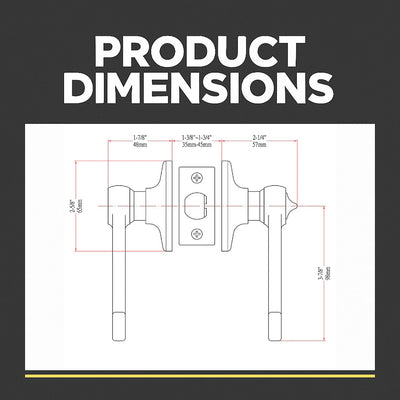 Livingston Privacy Lever, Satin Nickel