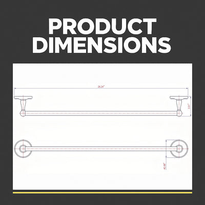 Maxim Series Oil Rubbed Bronze 24" Towel Bar