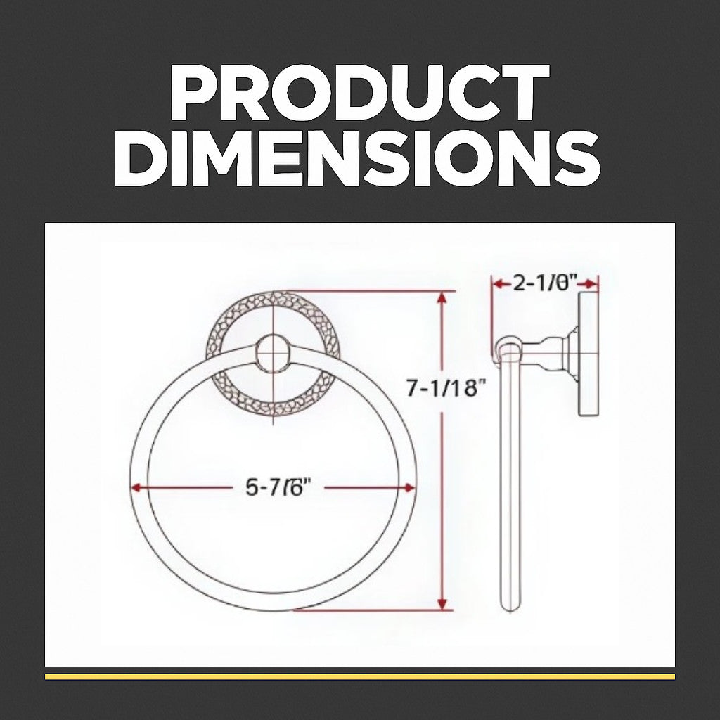 Naples Series Oil Rubbed Bronze Towel Ring