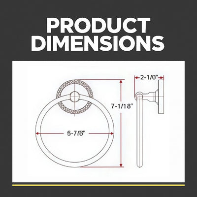 Naples Series Oil Rubbed Bronze Towel Ring