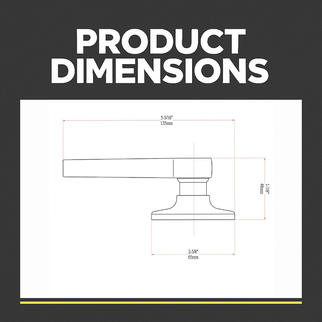 Cosmas 50 Series Satin Nickel Dummy Door Lever