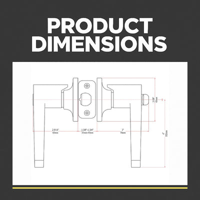 Richmond Entry Door Lever, Matte Black