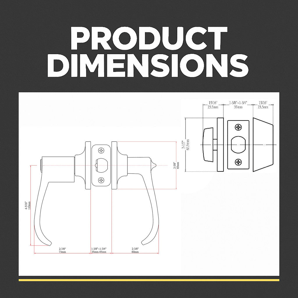 Rochester Polished Chrome Entry Lever with Matching Single Cylinder Deadbolt Combo Pack
