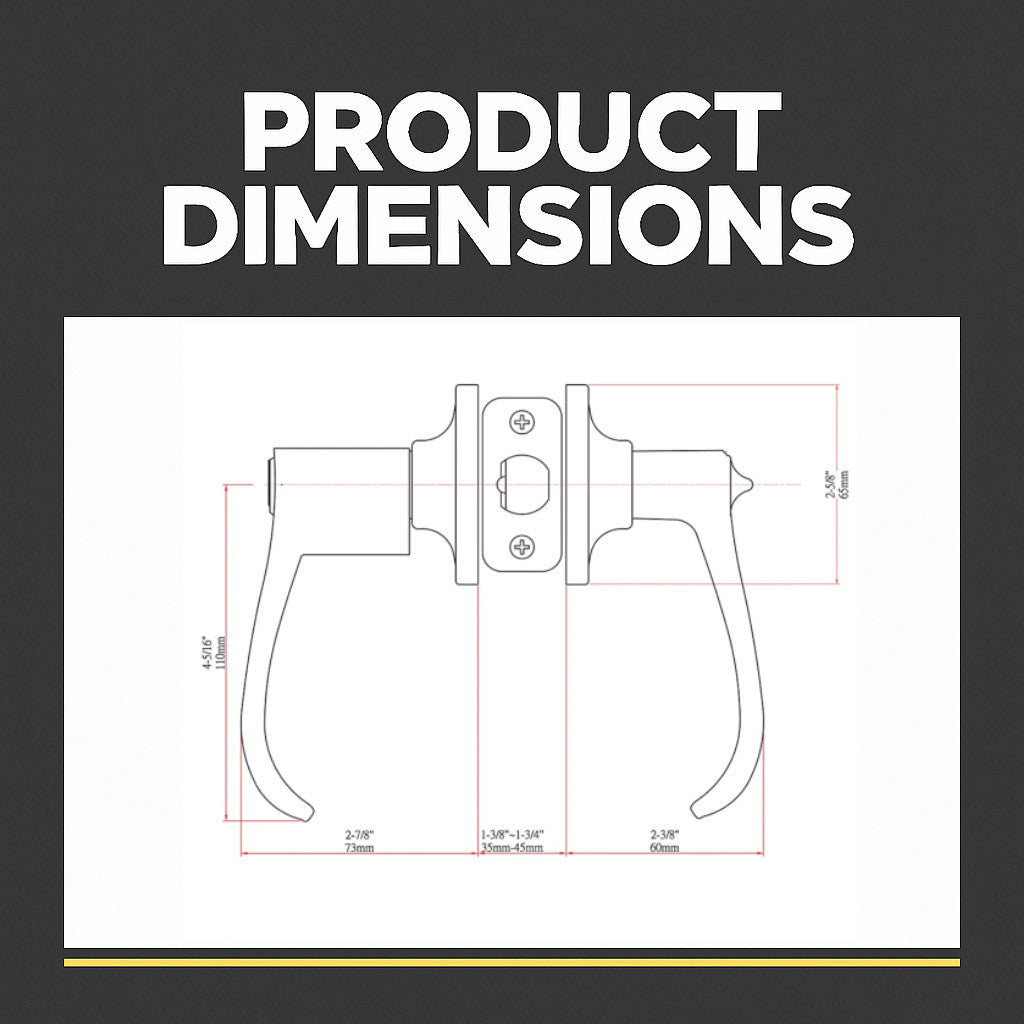 Rochester Entry Door Lever, Oil Rubbed Bronze