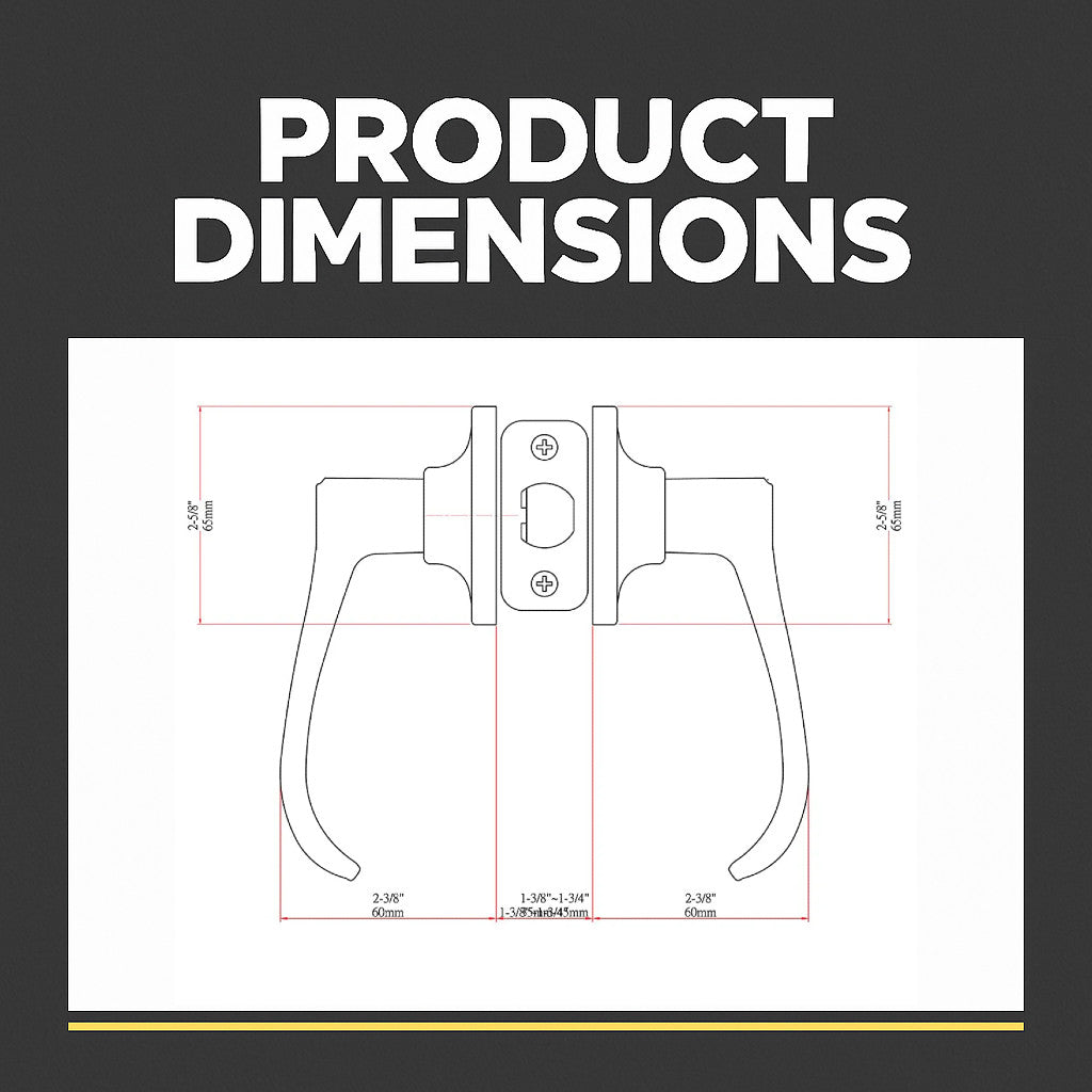 Rochester Passage Door Lever, Oil Rubbed Bronze