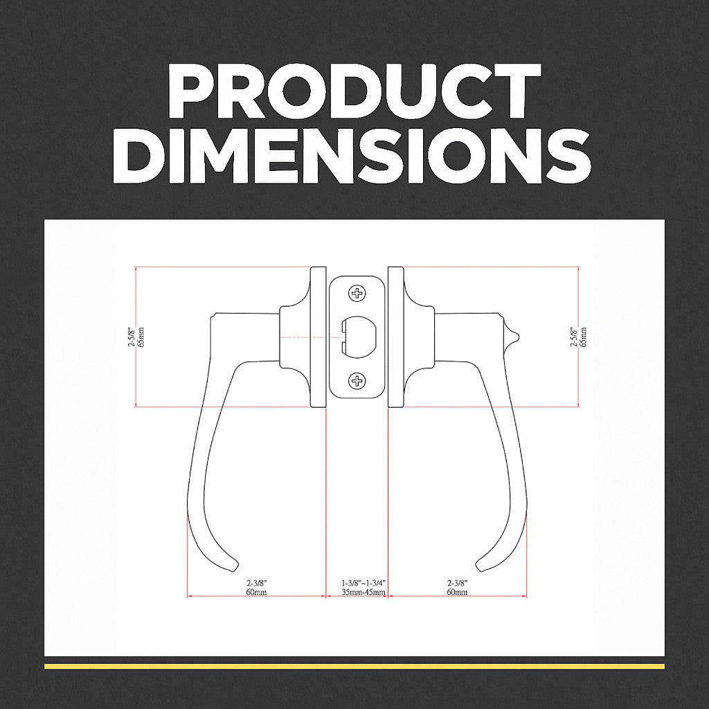 Rochester Privacy Door Lever, Oil Rubbed Bronze