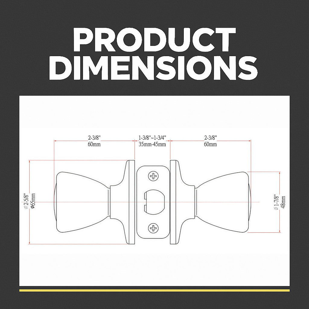 Salem Passage Door Knob, Satin Nickel