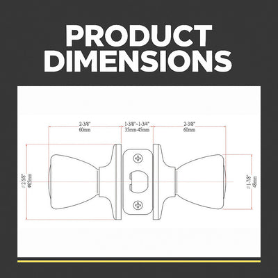 Salem Passage Door Knob, Oil Rubbed Bronze