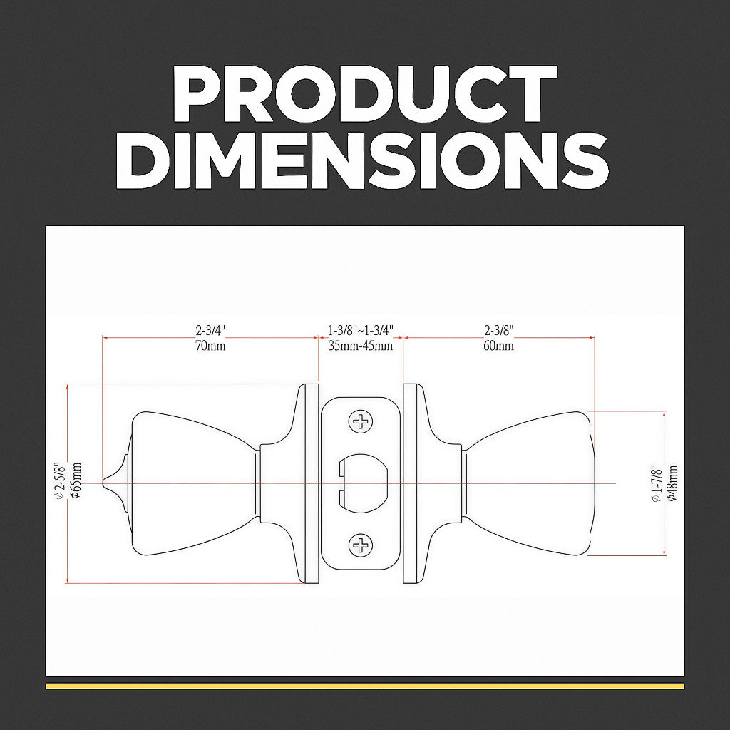 Salem Privacy Door Knob, Oil Rubbed Bronze