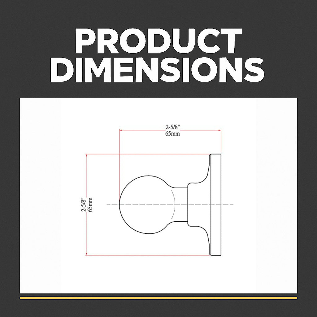 Somerset Dummy Door Knob, Matte Black