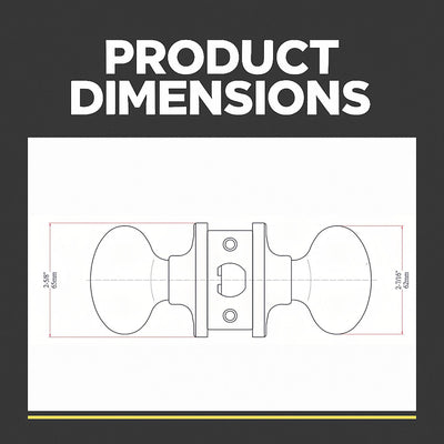 Somerset Passage Door Knob, Polished Chrome