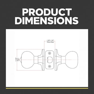 Stanton Passage Door Knob, Satin Nickel