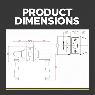 Villa Oil Rubbed Bronze Entry Lever with Matching Single Cylinder Deadbolt Combo Pack