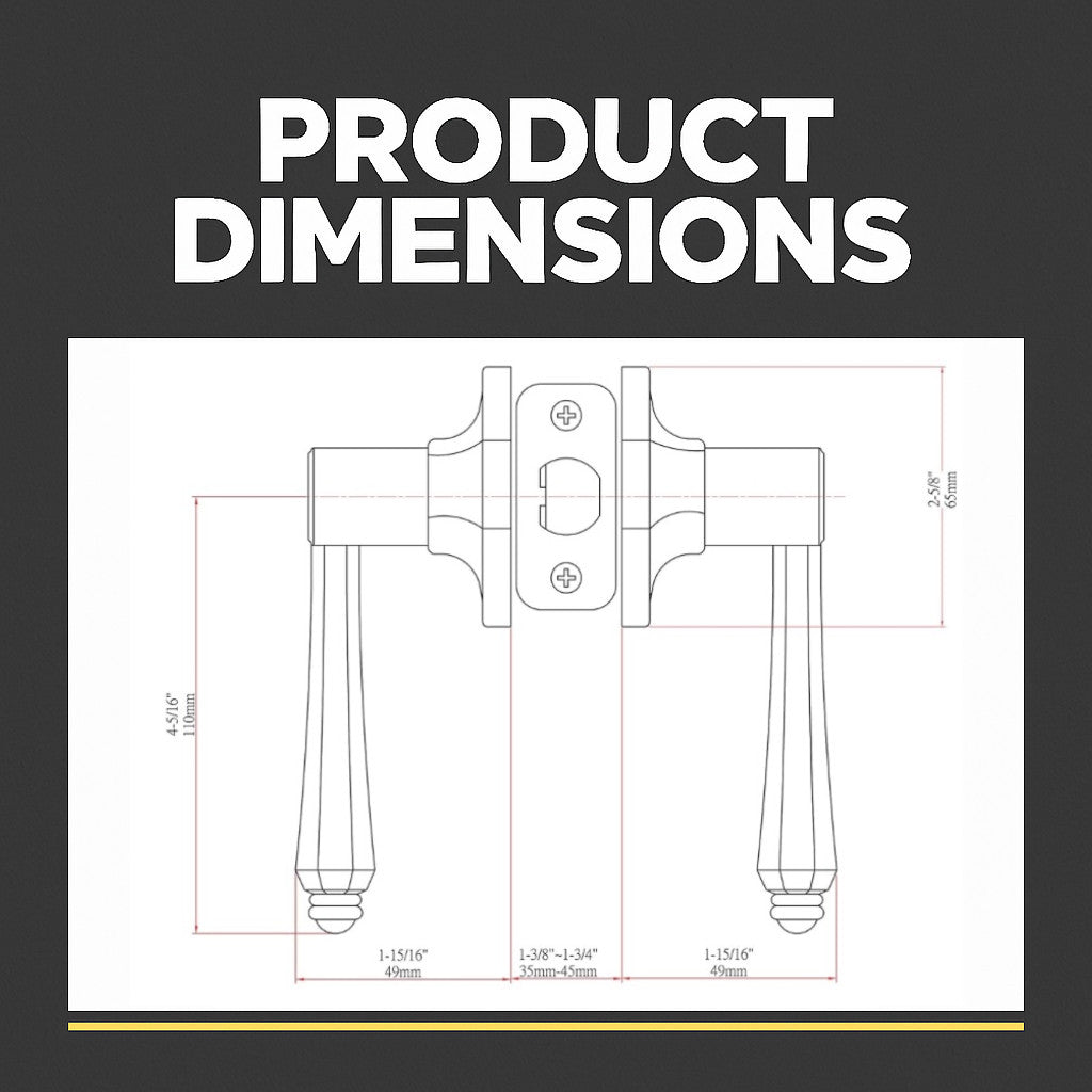 Windsor Passage Door Lever, Oil Rubbed Bronze