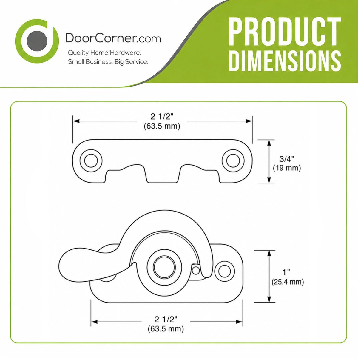 Window Lock, Flat Black