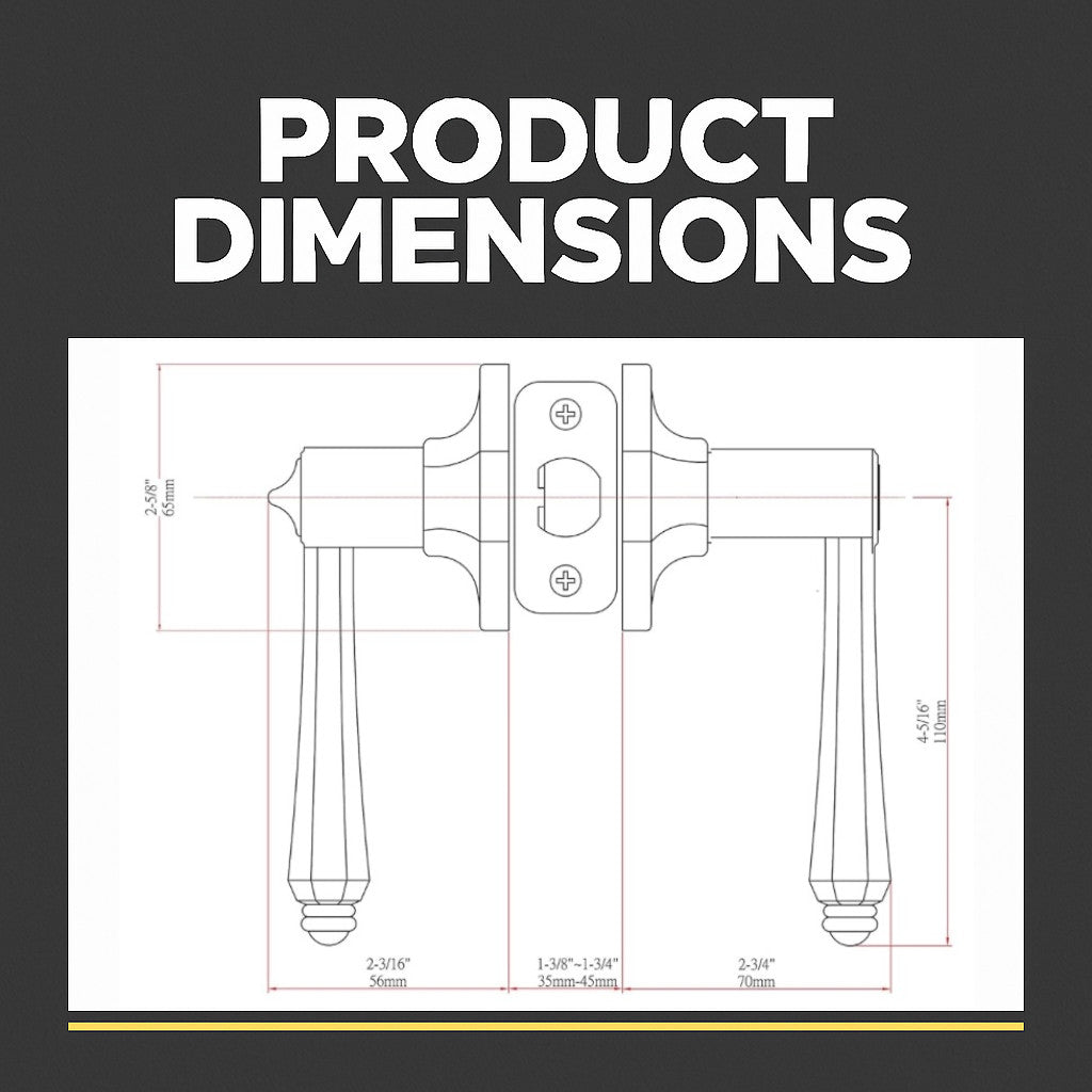 Windsor Privacy Lever, Satin Nickel