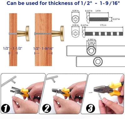 Ravinte 25 Pack Champagne Bronze Contemporary Cabinet Knobs