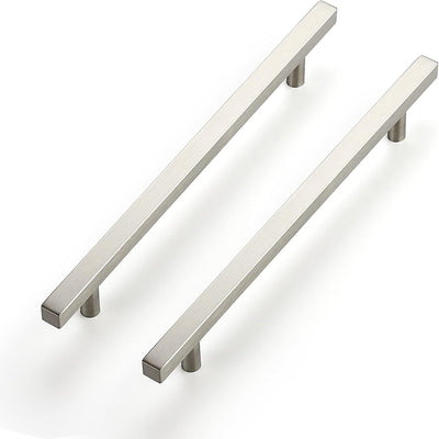 Ravinte 15 Pack 7-1/2" (192mm) Square Brushed Nickel Cabinet Handles