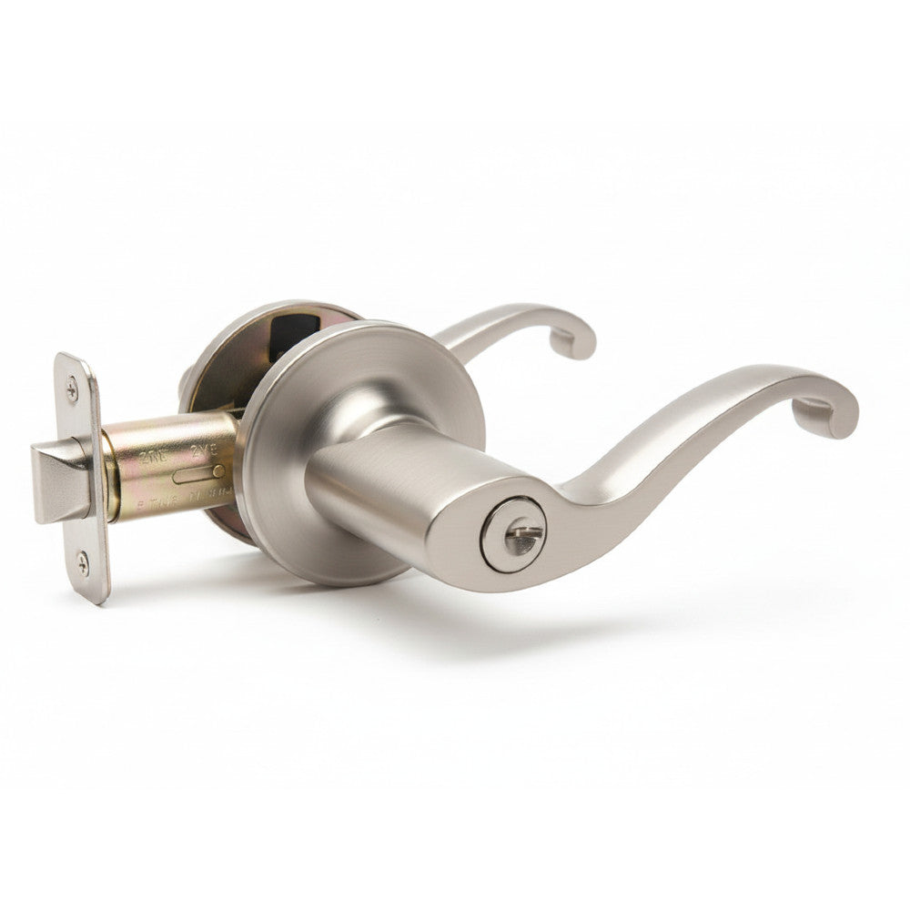 Richmond Entry Door Lever, Satin Nickel