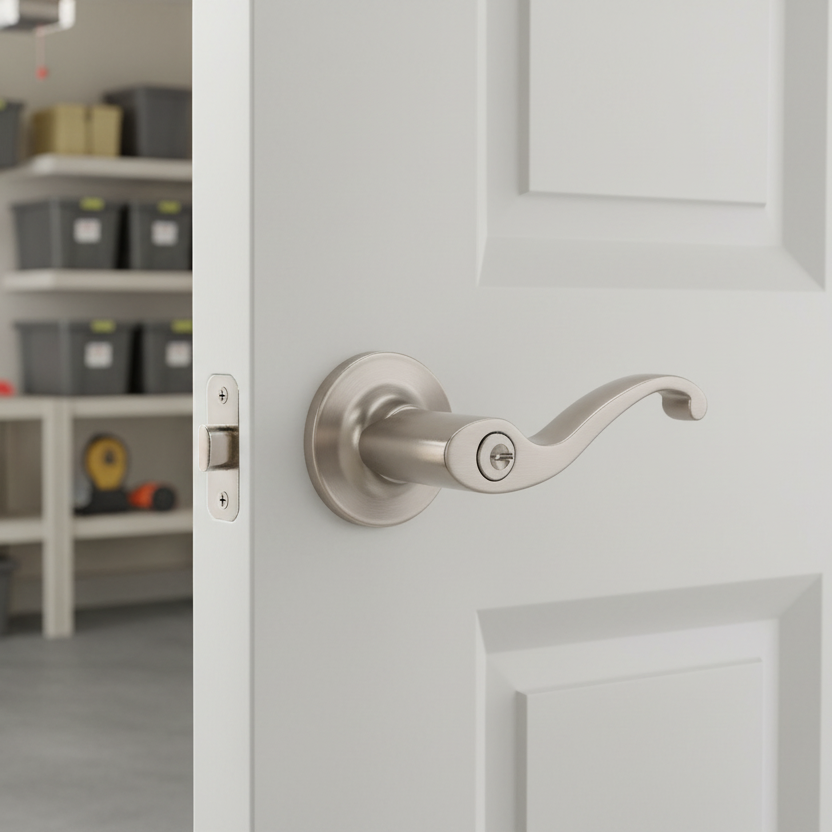 Richmond Entry Door Lever, Satin Nickel