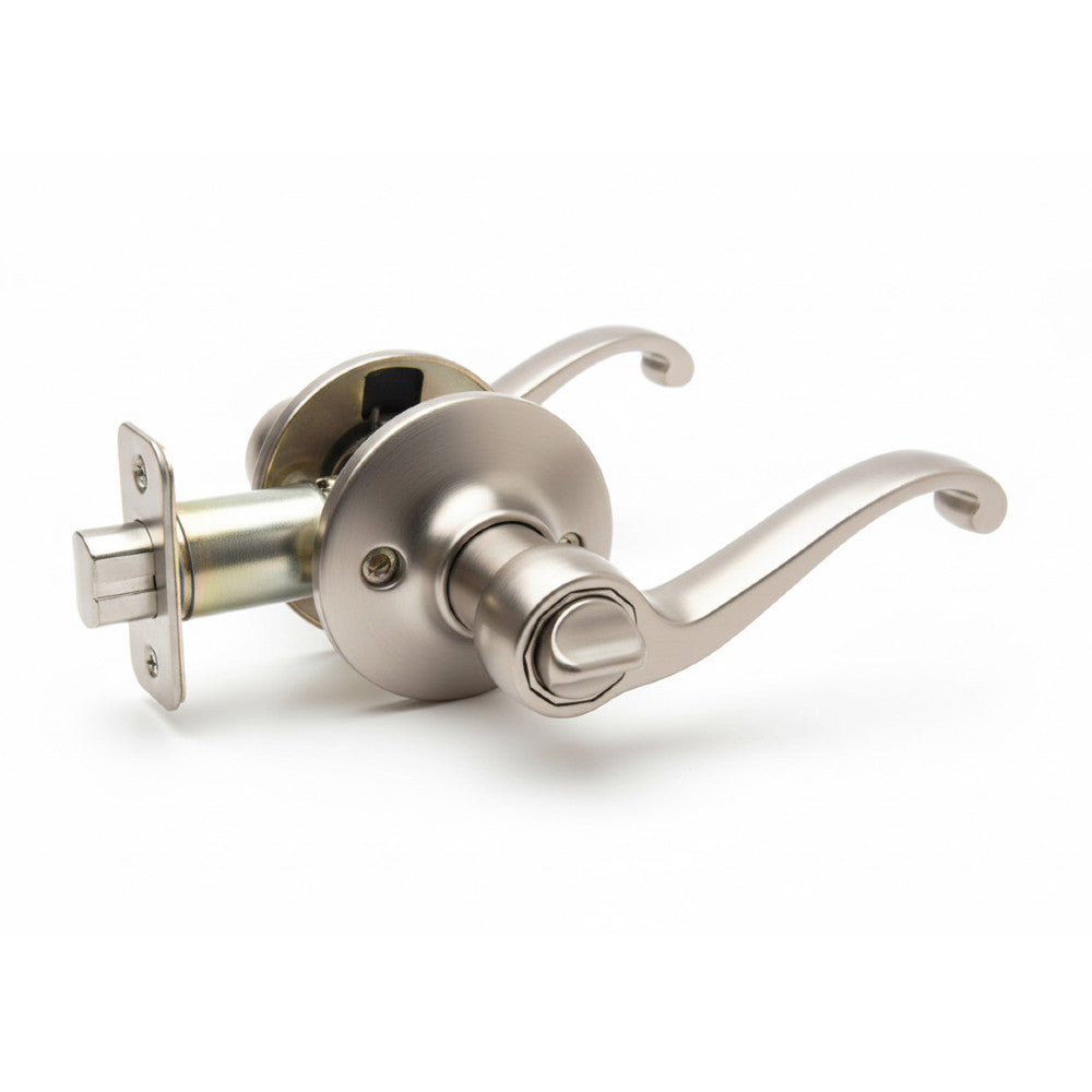 Richmond Privacy Door Lever, Satin Nickel