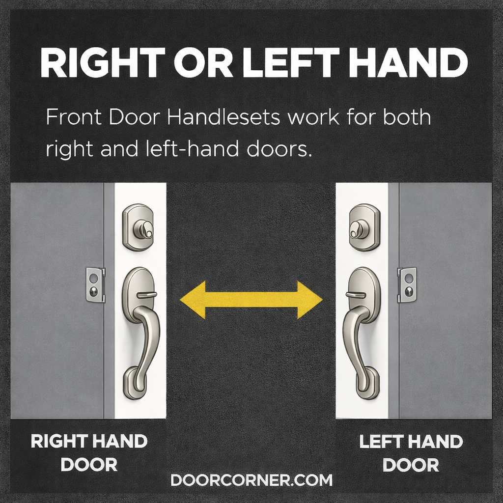 Valhala Matte Black Decorative Handleset with Villa Lever