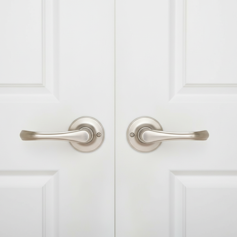 Rochester Dummy Door Lever, Satin Nickel