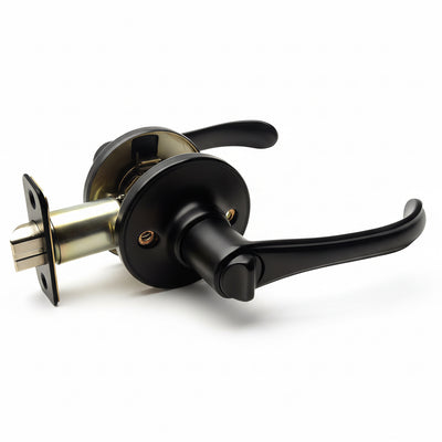 Rochester Privacy Door Lever, Matte Black