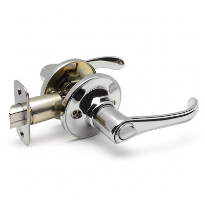 Rochester Privacy Door Lever, Polished Chrome