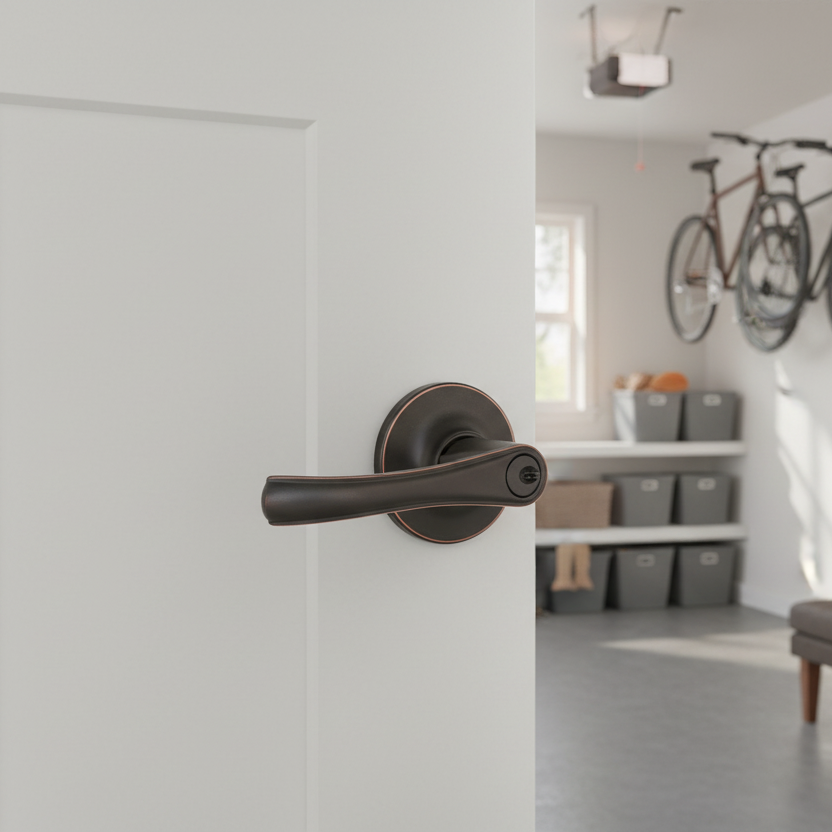 Rochester Entry Door Lever, Oil Rubbed Bronze