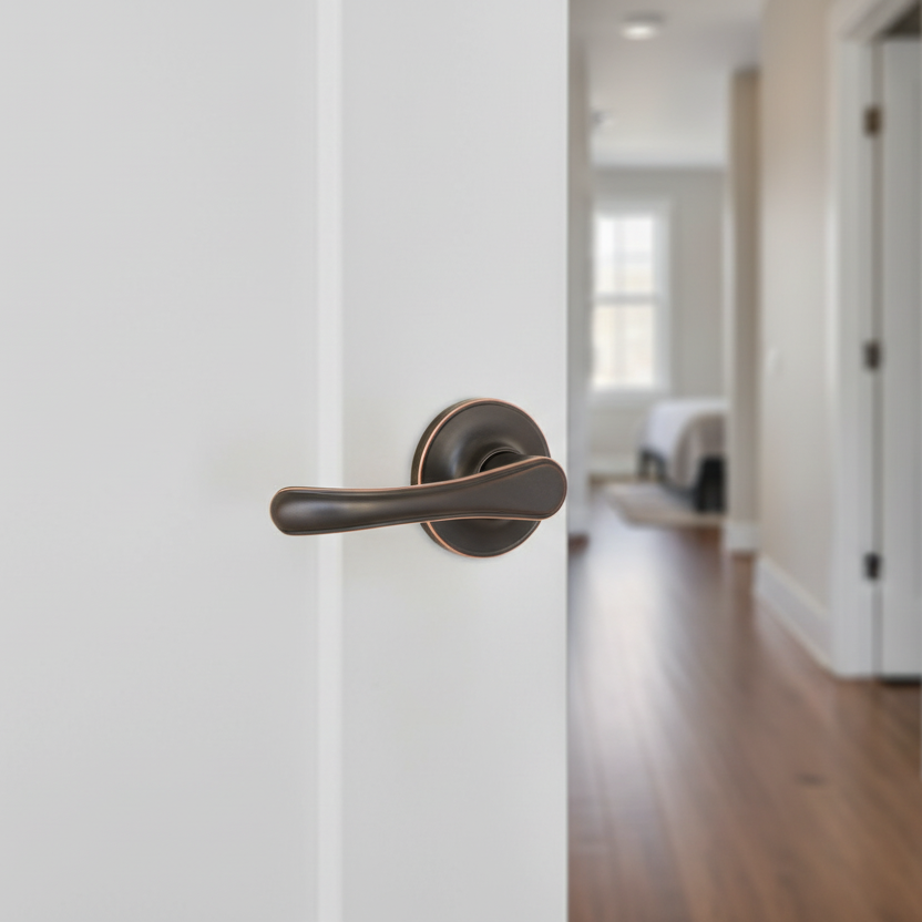 Rochester Passage Door Lever, Oil Rubbed Bronze