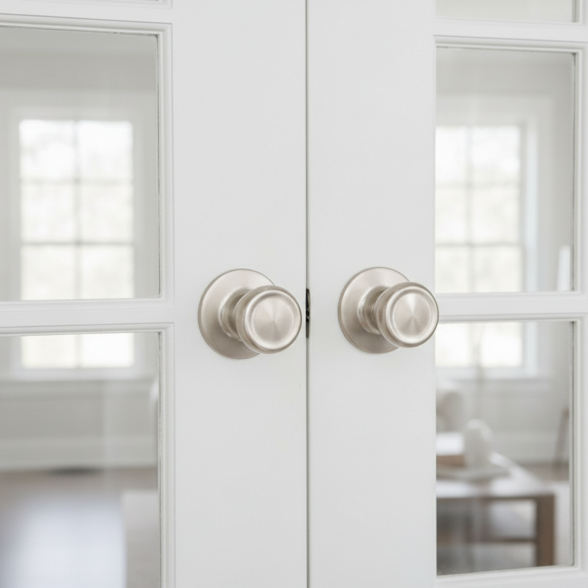 Salem Dummy Door Knob, Satin Nickel