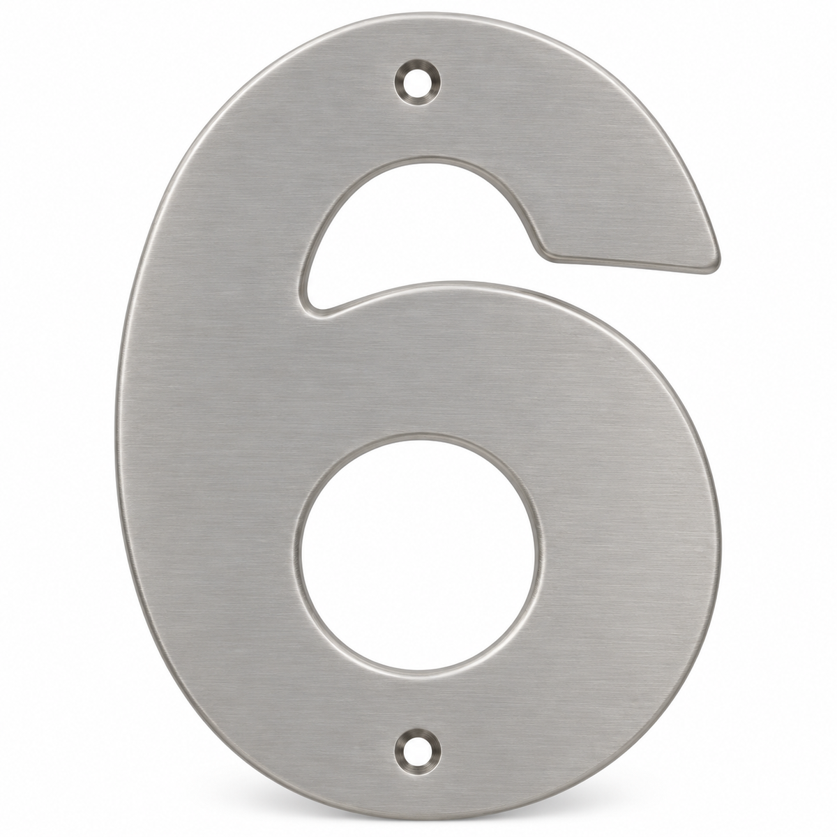 Modern 5" Satin Nickel House Numbers
