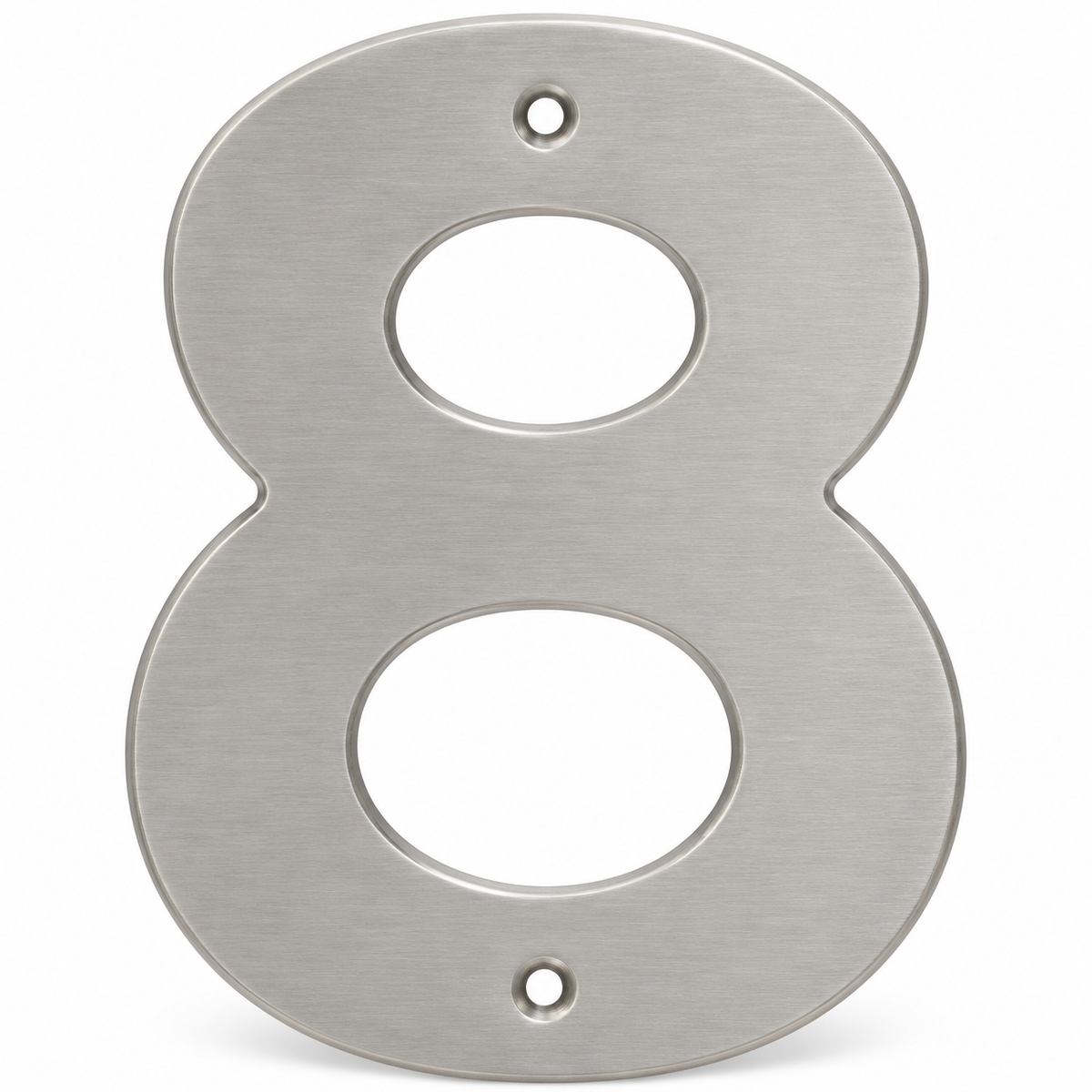 Modern 5" Satin Nickel House Numbers