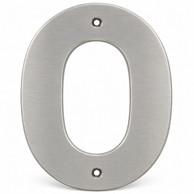 Modern 5" Satin Nickel House Numbers