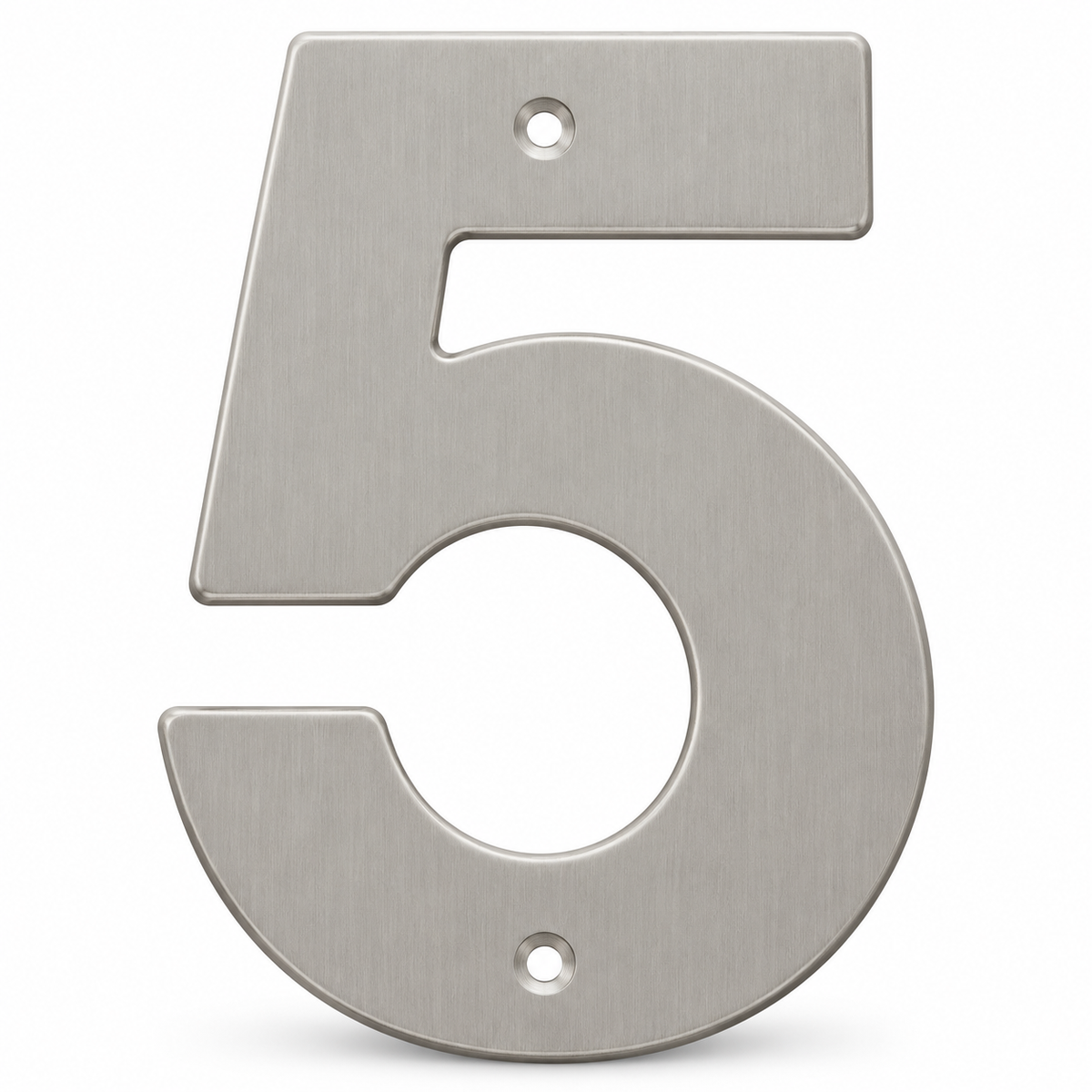 Modern 5" Satin Nickel House Numbers
