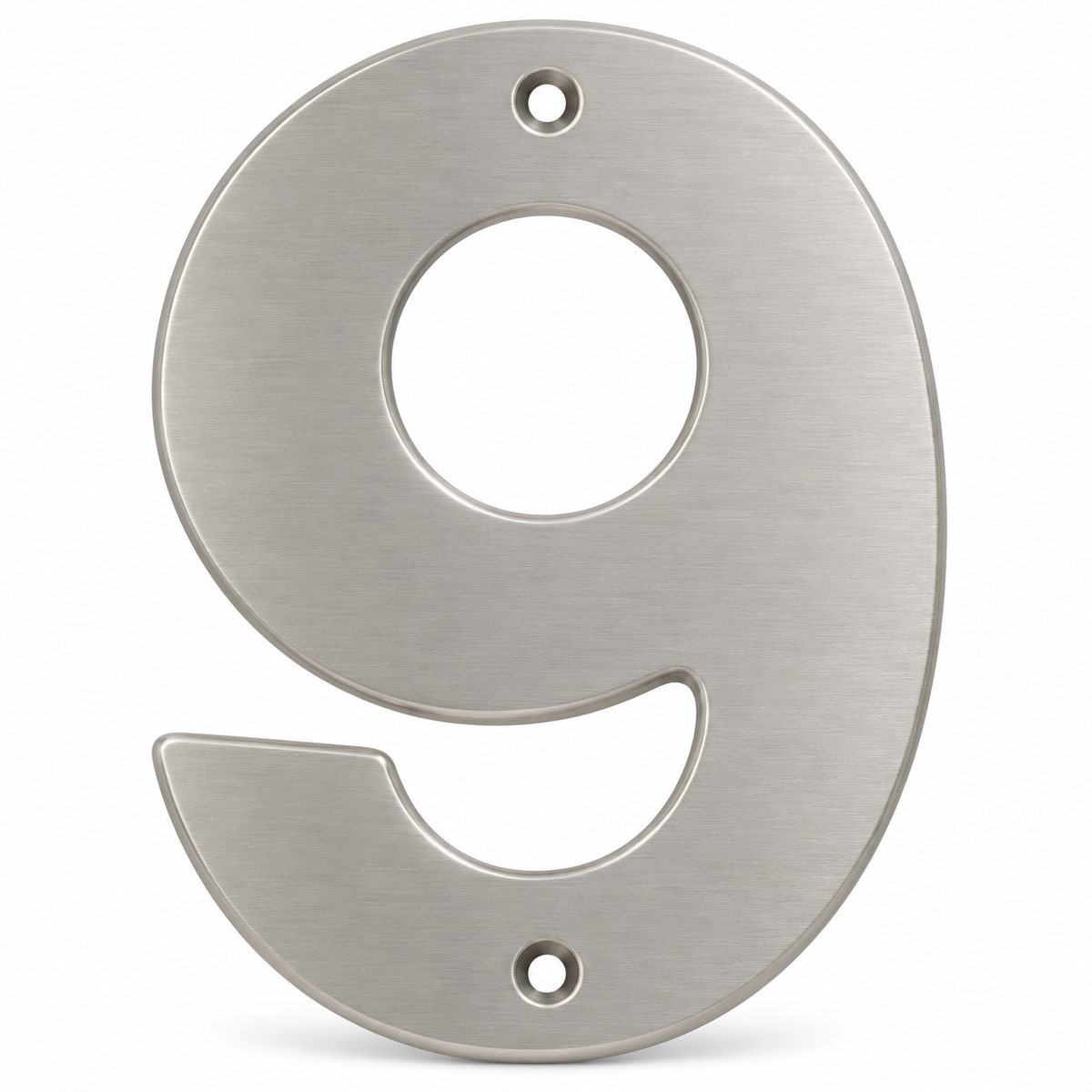 Modern 5" Satin Nickel House Numbers