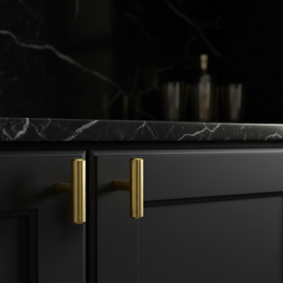 Cosmas 305BB Brushed Brass Euro Style T Bar Knob