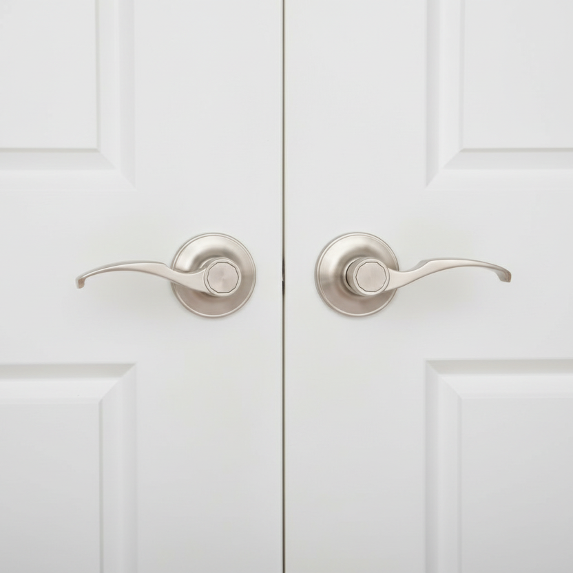 Sedona Dummy Door Lever, Satin Nickel