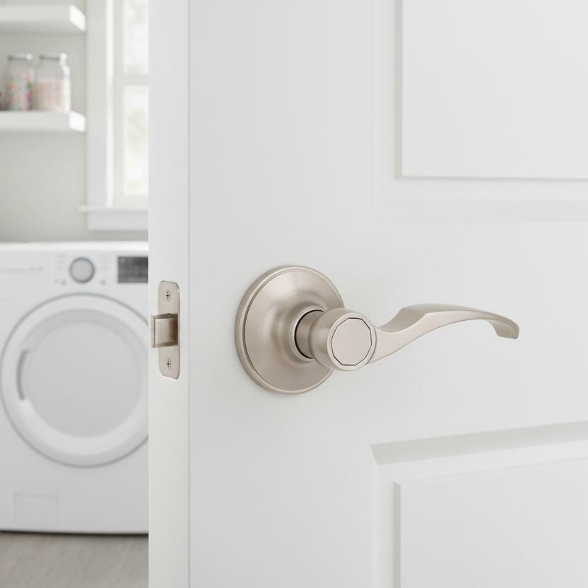 Sedona Passage Door Lever, Satin Nickel