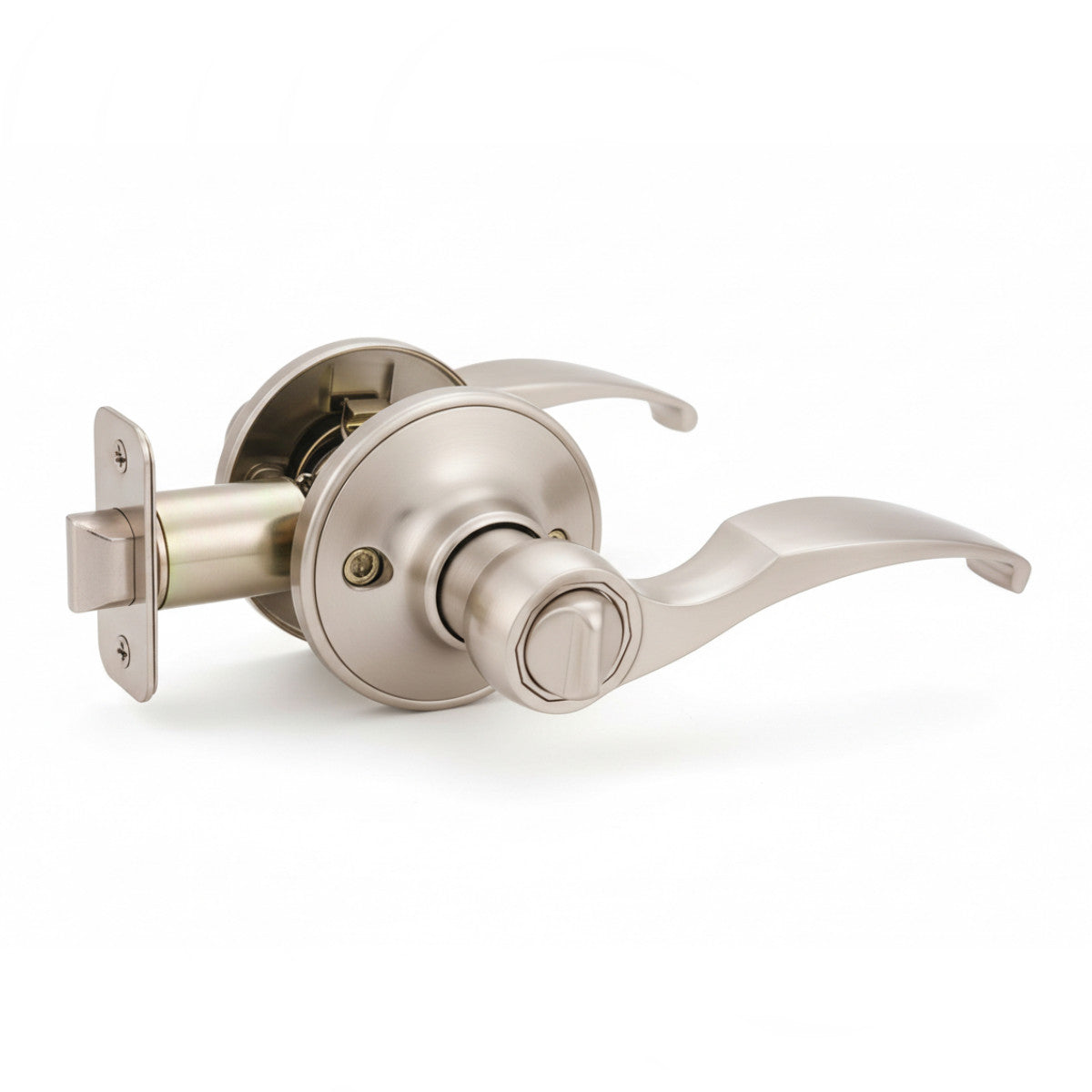 Sedona Privacy Door Lever, Satin Nickel
