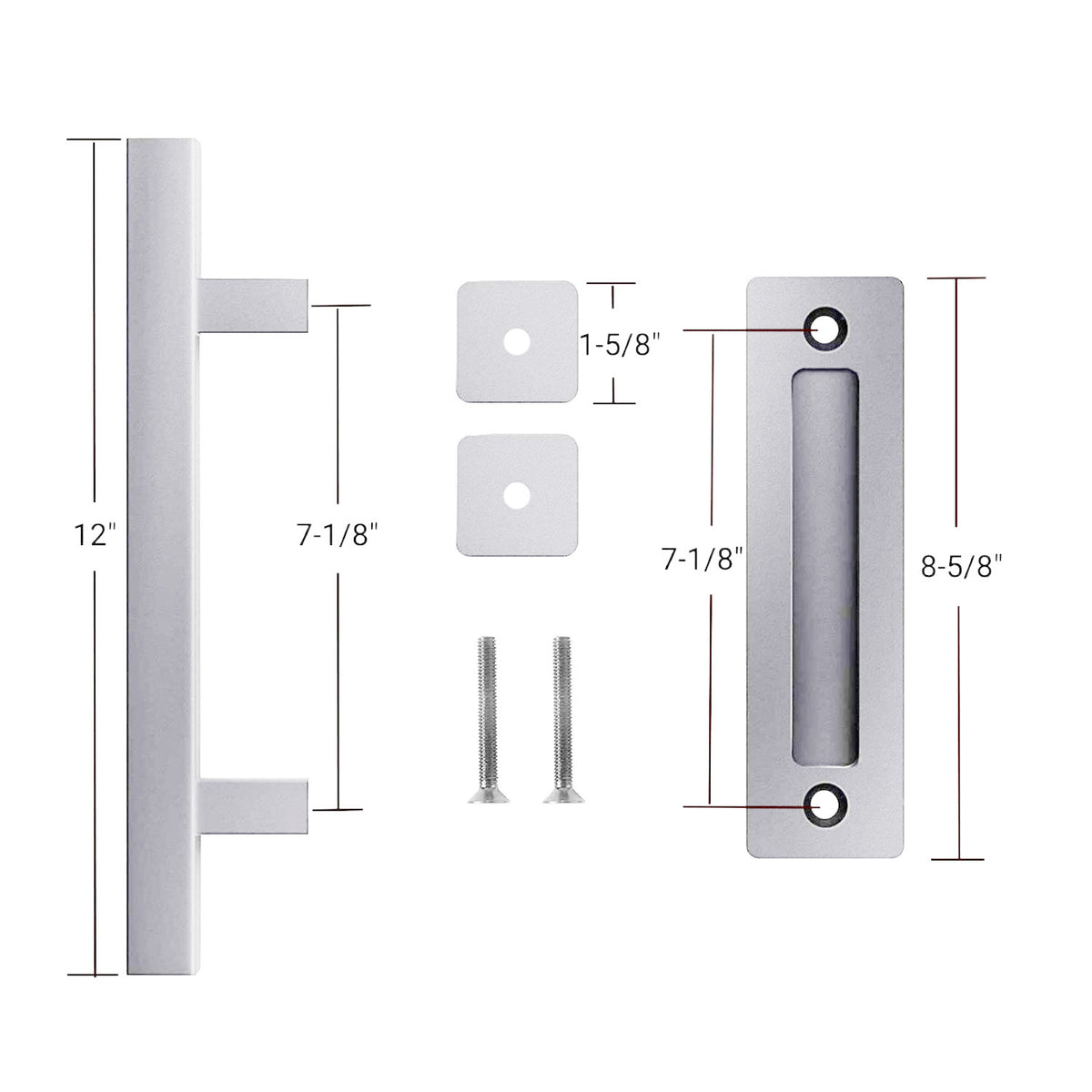 Stainless Steel Heavy Duty Sliding Barn Door Handle
