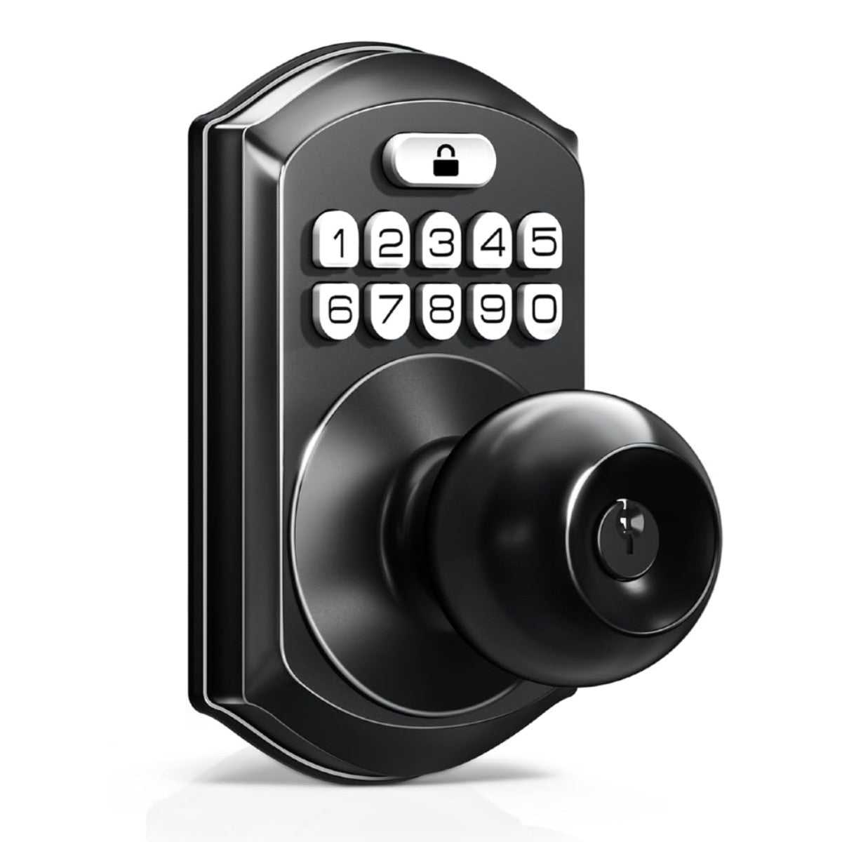 Keyless Entry TE003 Black Keypad Entry Knob