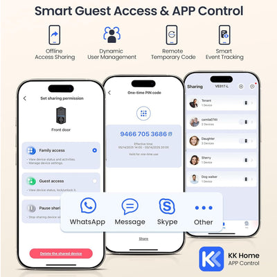 Keyless Entry VE017-L Satin Nickel Keypad Smart Deadbolt and Door Lever